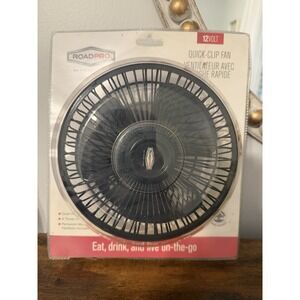 RoadPro 12V Quick Clip Fan RP-1137 Car Truck Plug-In New Sealed